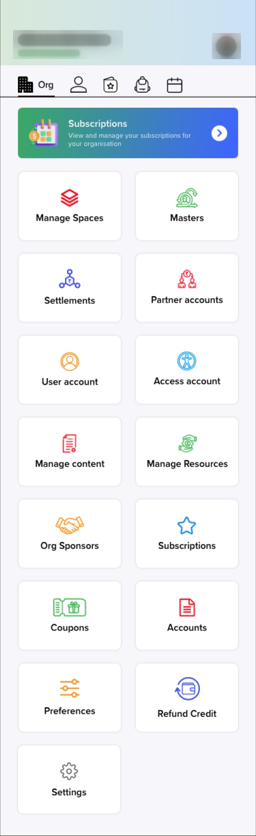 Sporfy Tracker: Manage organisation