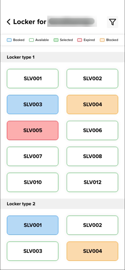 Sporfy Tracker: Slots and lockers